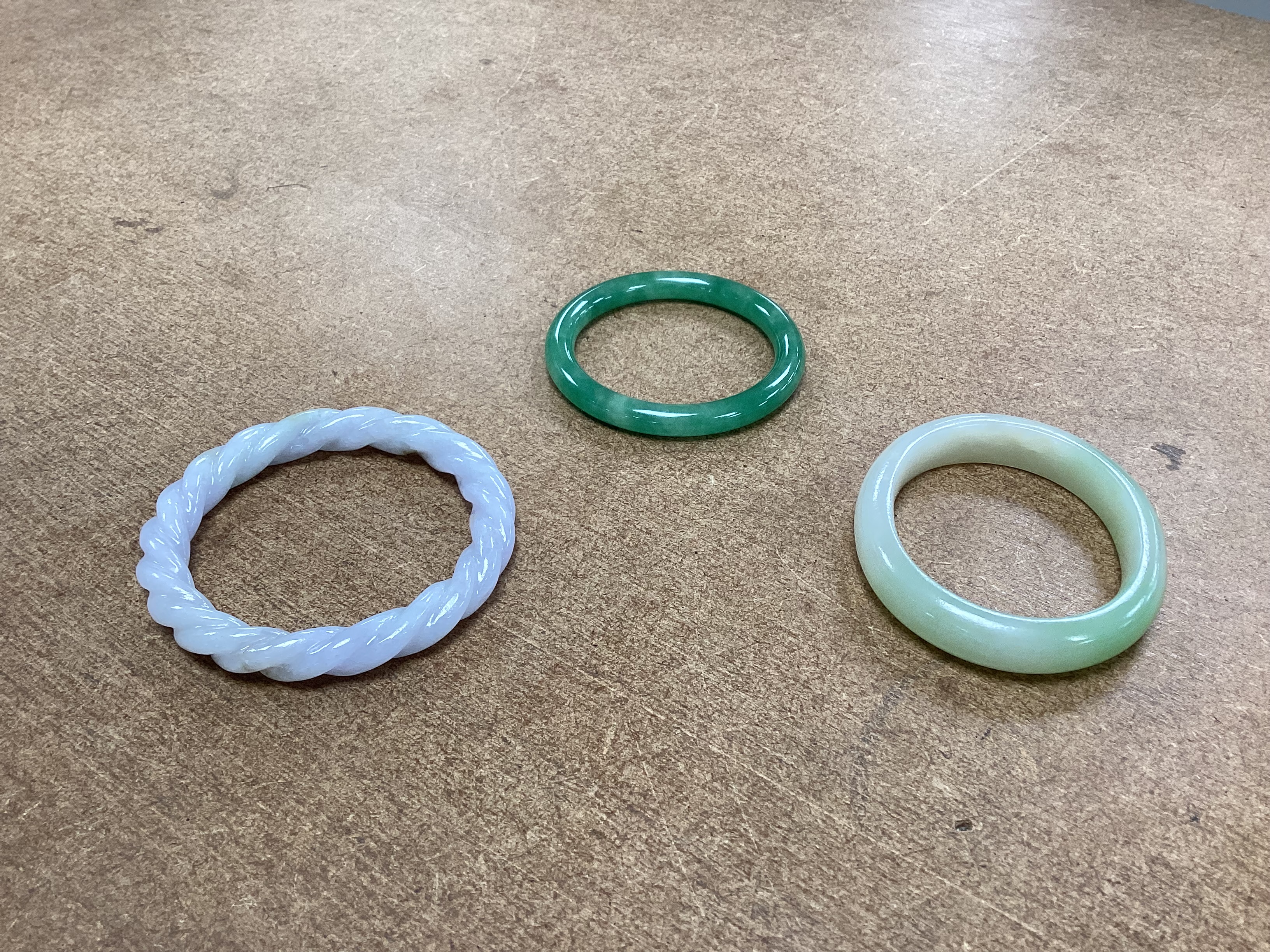 Five Chinese jadeite bangles